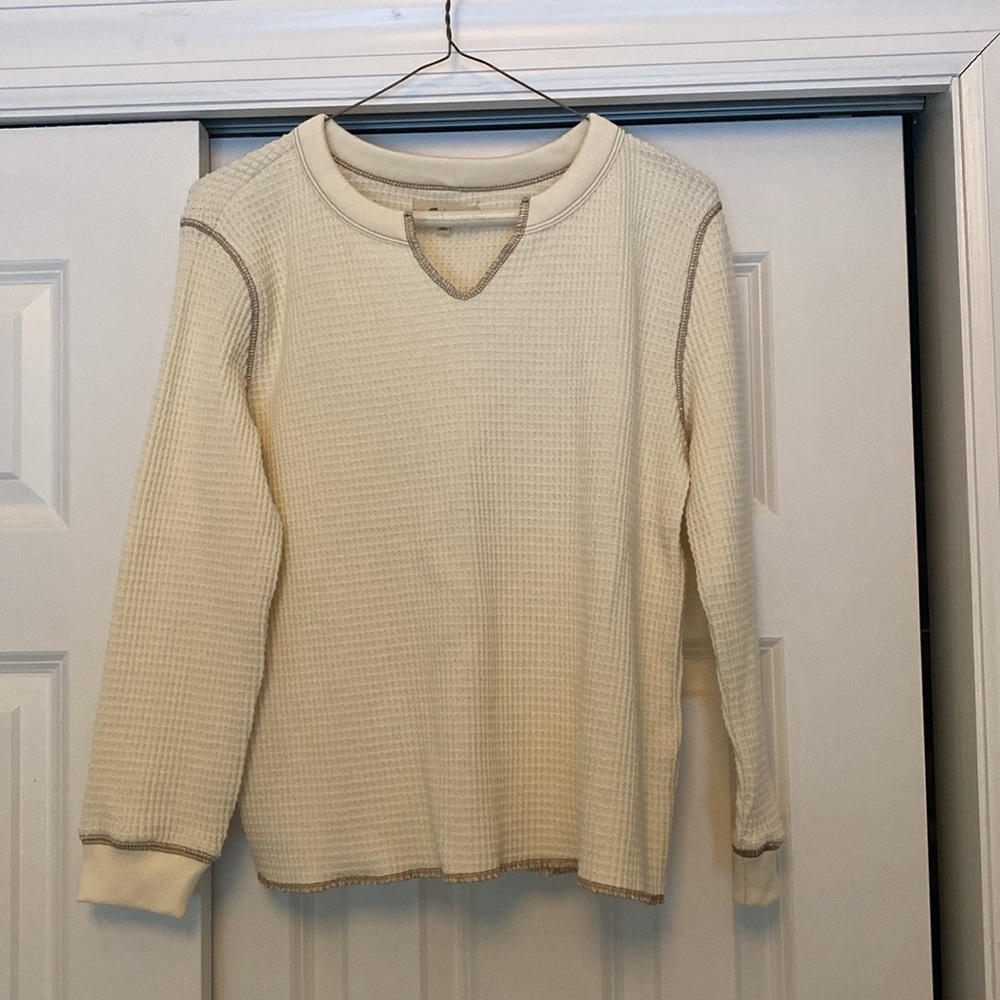 Madewell Split Neck Waffle Tee